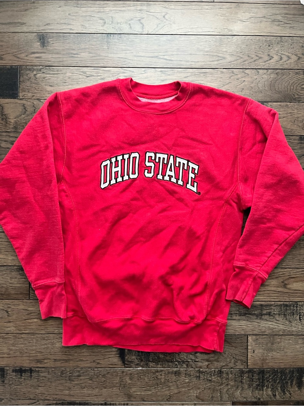 Steve & Barry's Red Ohio State Crewneck Sweatshirt XS